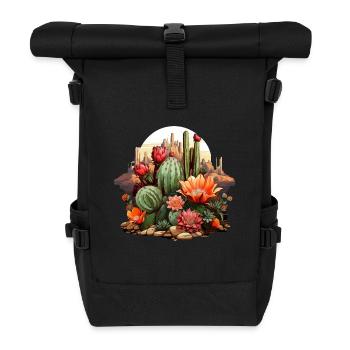 Kaktus - Rolltop Rucksack - Schwarz - Vorne