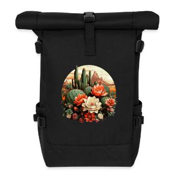 Kaktus - Rolltop Rucksack - Schwarz - Vorne