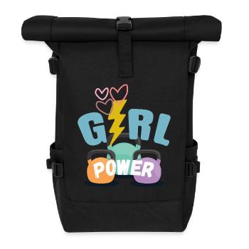 Le pouvoir des filles - Sac à dos roll top - noir - Devant