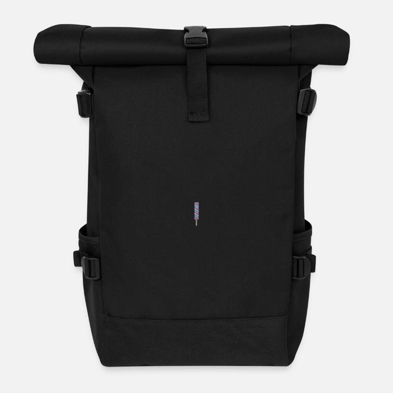 Eis am Stiel - Rolltop Rucksack - Schwarz