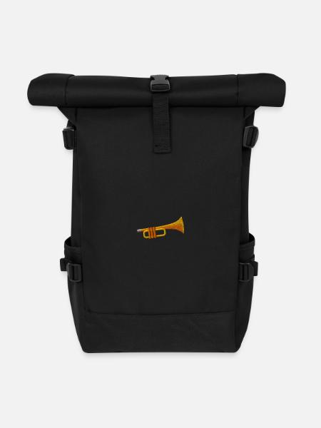 Trompete - Rolltop Rucksack - Schwarz