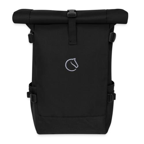 embroidered lichess logo - Roll Top Backpack