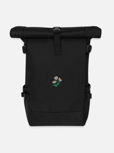 Daisy - Roll Top Backpack - black