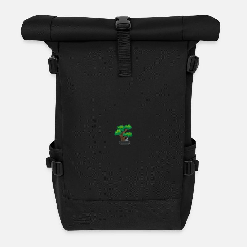 Bonsaï - Sac à dos roll top - noir