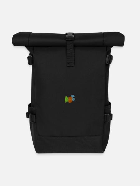 ABC - Roll Top Backpack - black