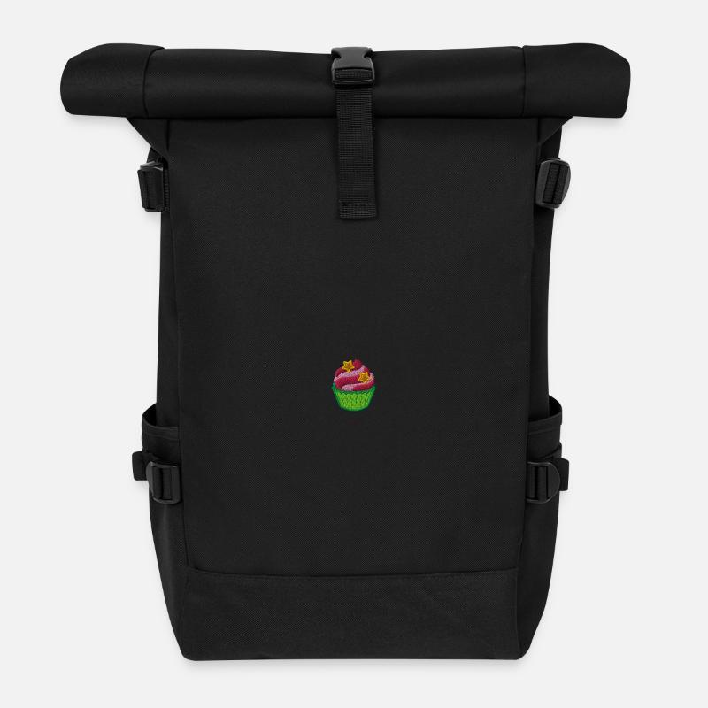 Cupcake - Sac à dos roll top - noir