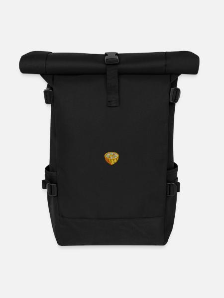 Lemon - Roll Top Backpack - black