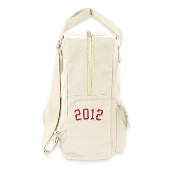 Jahrgang Sport 2012 - Retro Rucksack - Naturweiß - Rechts