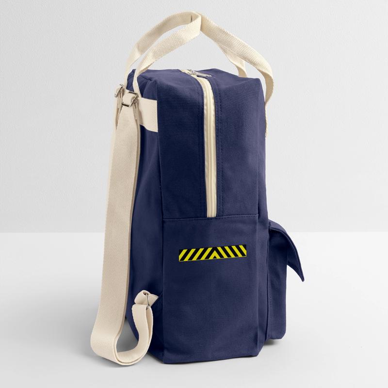 Warning 2 Warnbalken Retro Rucksack