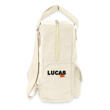 Lucas - Retro Rucksack - Naturweiß - Rechts
