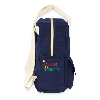 La ville de Hambourg est tout ce dont j’ai besoin - Sac à dos rétro - marine - Droite