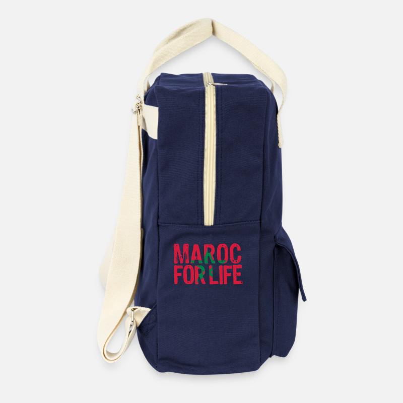 Marokko für das Leben Grunge vect - Retro Rucksack - Navy