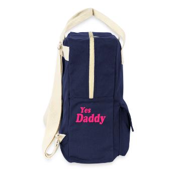 Yes daddy - Retro Rucksack - Navy - Rechts