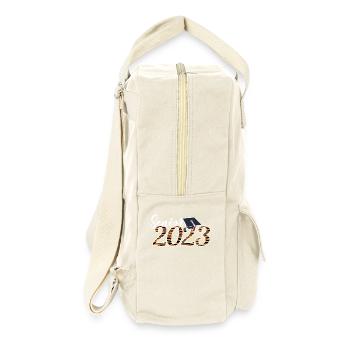 Senior 2023 Tiger Skin Graduated Graduation Gift - Retro Backpack - natural - Right