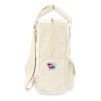 Bold Pop Art Explosion with "Wow" Text - Retro Backpack - natural - Right