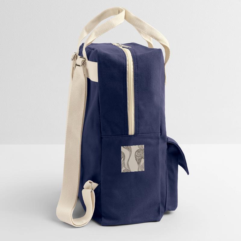 Abstract organic pattern Retro Backpack