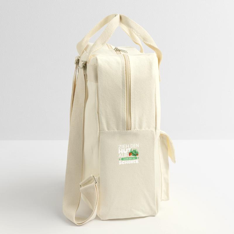 Hut mit schönem Spruch Retro Rucksack