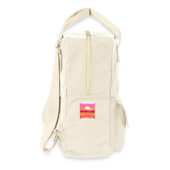 SUNSET DESIGN - Retro Rucksack - Naturweiß - Rechts