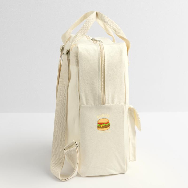 Burger is My Love Language - Food Design Retro Rucksack