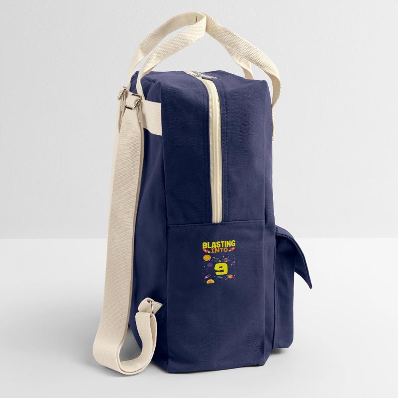 Rocket launch into the ninth year Retro Backpack