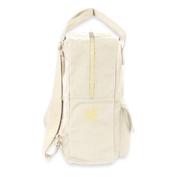Changed Behavior Is The Only Apology Achtsamkeit - Retro Rucksack - Naturweiß - Rechts