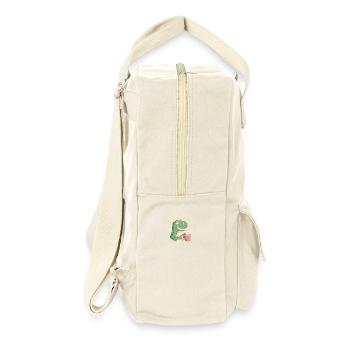Funny tea design with Tea rex - Retro Backpack - natural - Right
