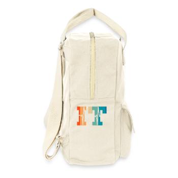 Heartbeat Retro Informationstechnologie - Retro Rucksack - Naturweiß - Rechts