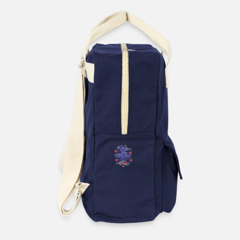 Coffee Octopus - Retro Backpack - navy