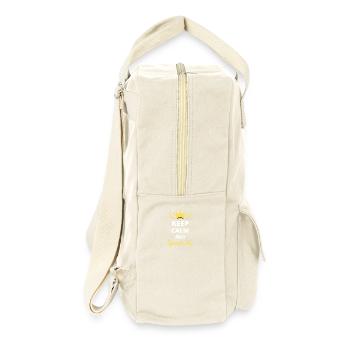 “Keep Calm and Spark Joy” - Positif et inspirant - Sac à dos rétro - blanc naturel - Droite