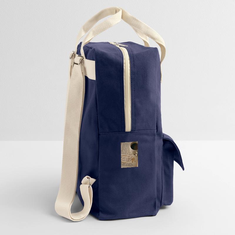 Buch und Kaffee Retro Rucksack