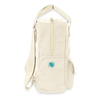 Vector background de - Retro Rucksack - Naturweiß - Rechts