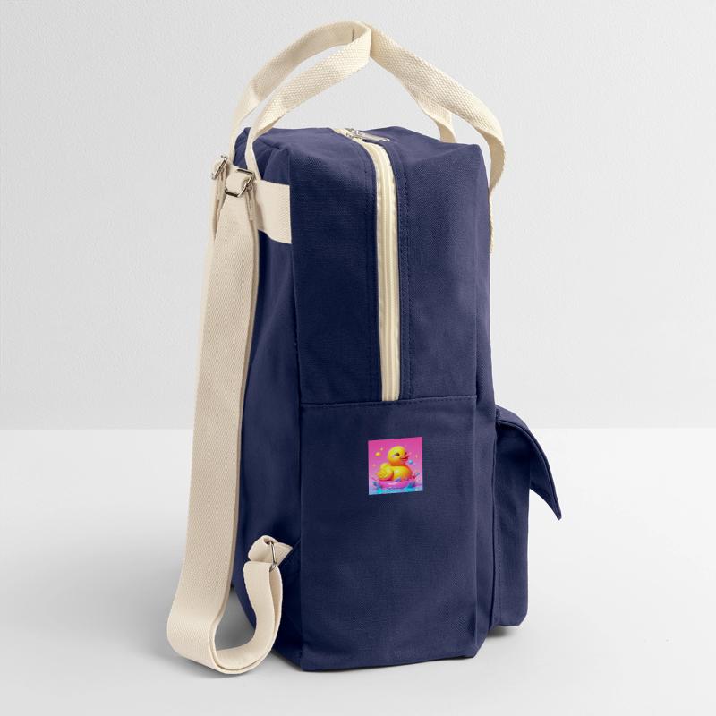 Bath Duck 3D Hyperrealistic in Risography Retro Backpack
