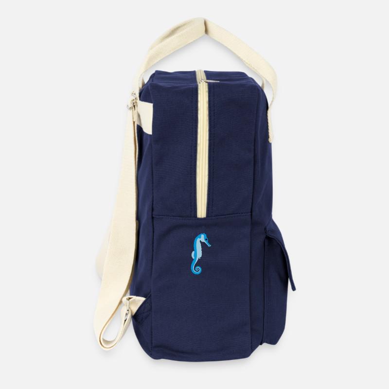 seepferdchen_082012_a_3c - Retro Backpack - navy