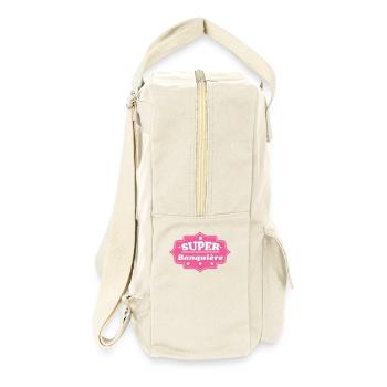 SUPER Banker - Retro Rucksack - Naturweiß - Rechts