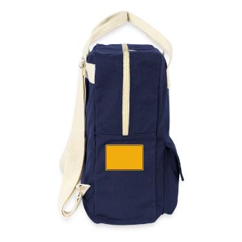 Ortsschild Deutschland blanko Vorlage - Retro Rucksack - Navy - Rechts