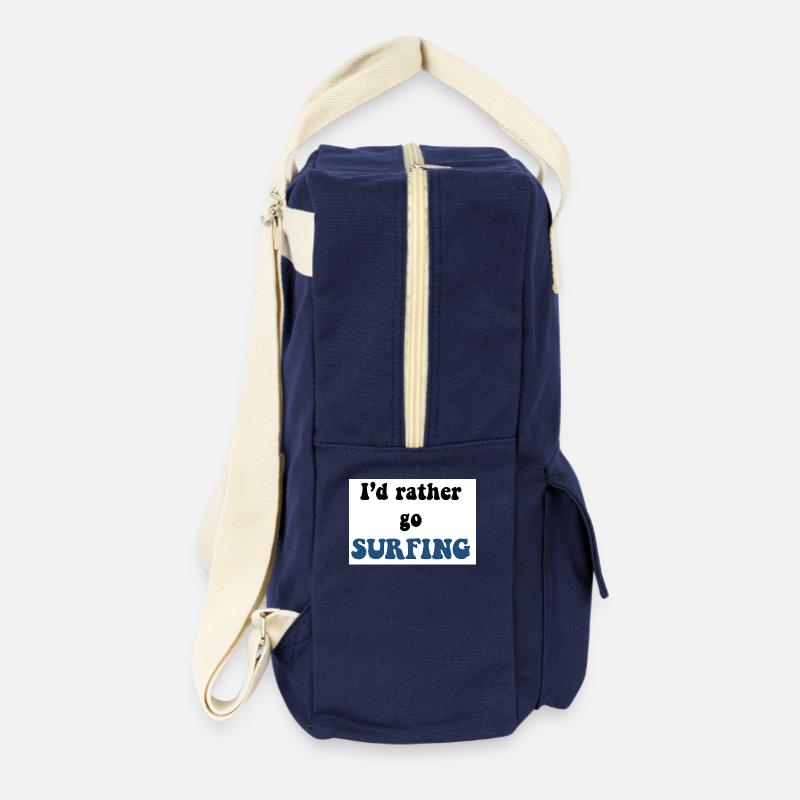 AUTOCOLLANT DE SURF - Sac à dos rétro - marine