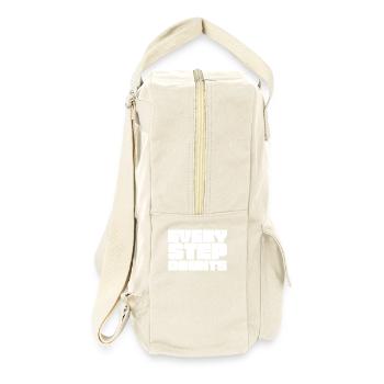 Every step counts - Retro Backpack - natural - Right