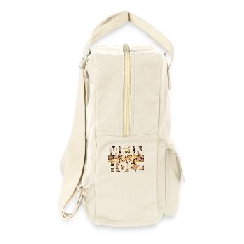 Mein Holz - Retro Rucksack - Naturweiß - Rechts