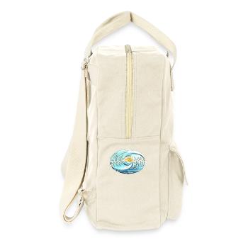 ride and chill - Retro Rucksack - Naturweiß - Rechts