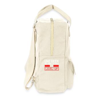 une geek ne vieillit pas elle level up - Retro Backpack - natural - Right