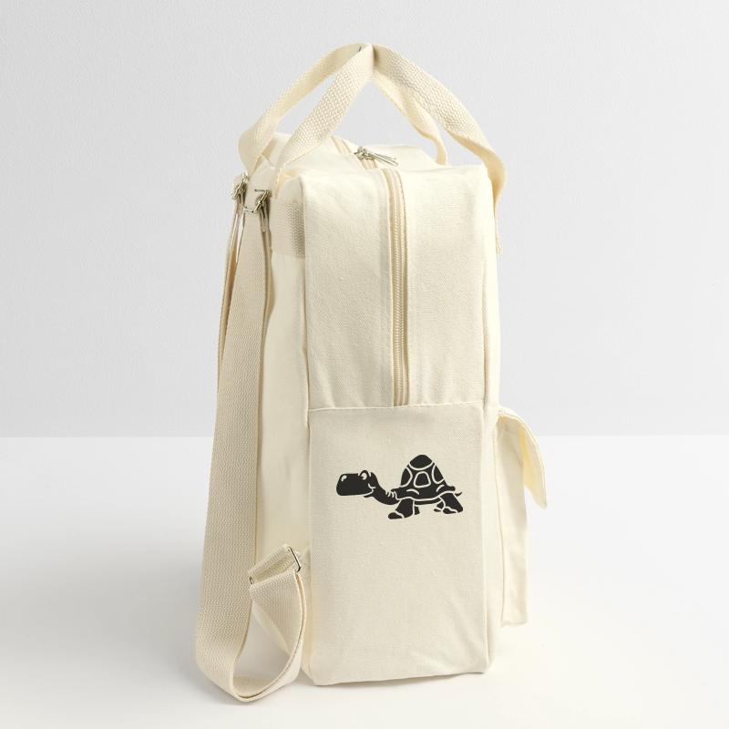 Old small cartoon black turtle Retro Backpack
