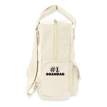 number one grandad - Retro Backpack - natural - Right