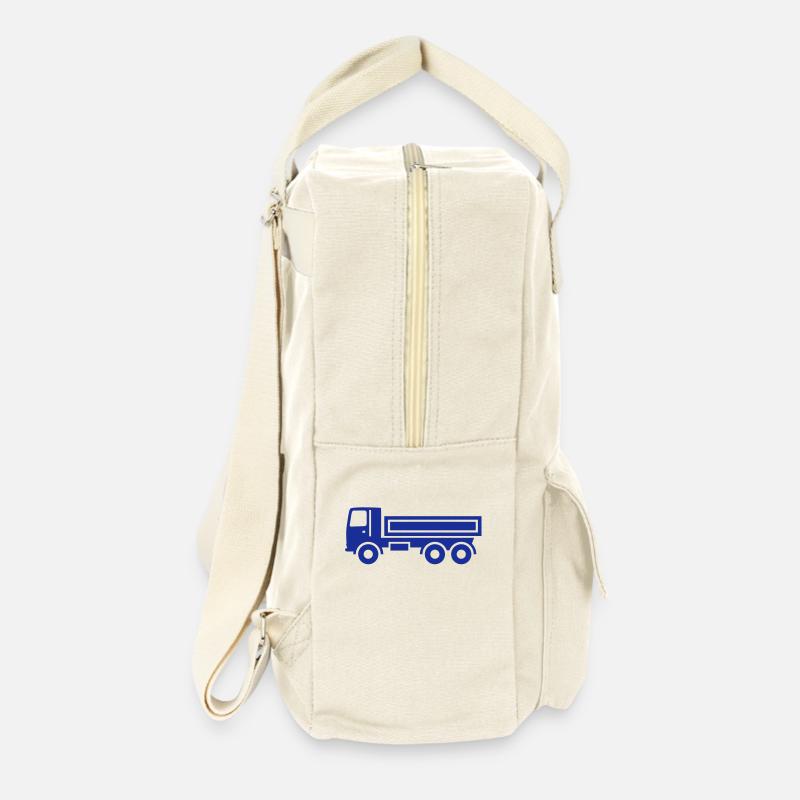 Trucks, dump trucks - Retro Backpack - natural