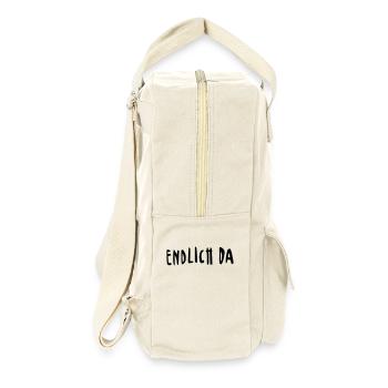 endlich da - Retro Rucksack - Naturweiß - Rechts