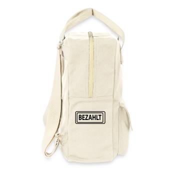 bezahlt - Retro Rucksack - Naturweiß - Rechts
