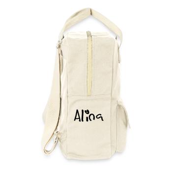 alina - Retro Rucksack - Naturweiß - Rechts