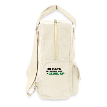 un papa ne vieillit pas,citations,geek,gaming - Sac à dos rétro - blanc naturel - Droite