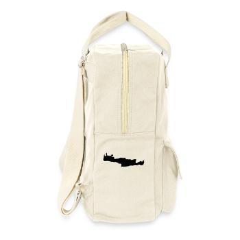 Kreta - Retro Rucksack - Naturweiß - Rechts