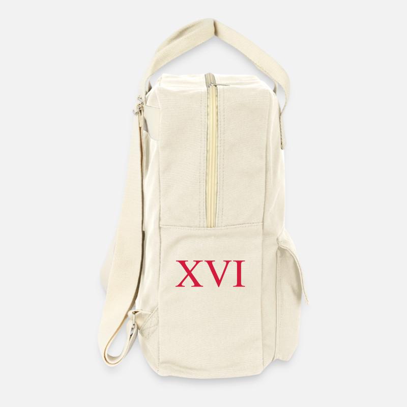 16 - Sac à dos rétro - blanc naturel
