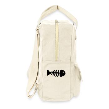 fisch_1___f1 - Sac à dos rétro - blanc naturel - Droite